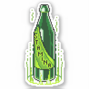 Pixel Art Beer Stamina Potion Sticker