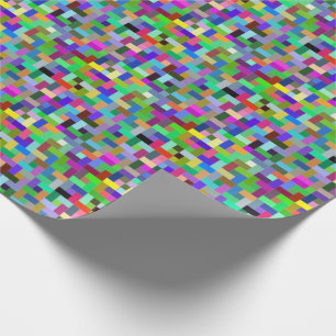 Pixel Art Colorful Squares Cadeaupapier