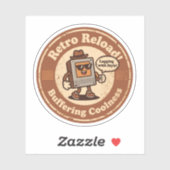 Pixel Art Computer Character "Achterblijven bij st Sticker (Vel)