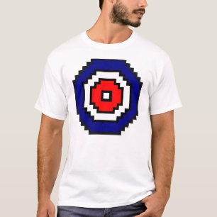 Pixel Art Curling Target T-shirt