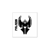 Pixel Art D & D klasse icoon Paladin Rubberstempel (Afrduk)