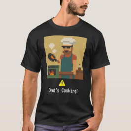 Pixel Art Dad's Cooking, ideaal voor Vaderdag T-shirt