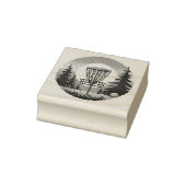 Pixel Art Disc Golfbaan Rubberstempel (Stempel)