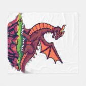Pixel Art  Dragon Fleece Deken (Voorkant (Horizontaal))