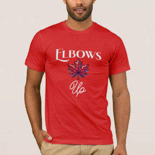 Pixel Art ellebogen omhoog   Canada Support & Ally T-shirt