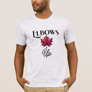Pixel Art ellebogen omhoog   Canada Support & Ally T-shirt