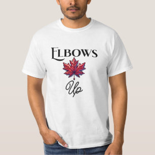 Pixel Art ellebogen omhoog   Canada Support & Ally T-shirt