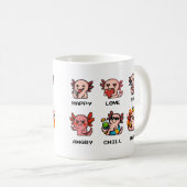 Pixel Art Émotions Axolotl Mug (Devant droit)