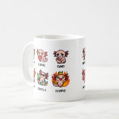 Pixel Art Émotions Axolotl Mug (Devant gauche)