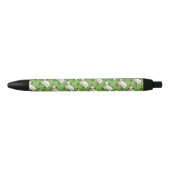 Pixel Art Flock of Sheep Pattern Zwarte Inkt Pen (Voorkant)