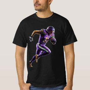 Pixel Art Football Player Silhouet T-shirt