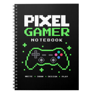 Pixel Art Gamer Notitieboek voor Kinderen