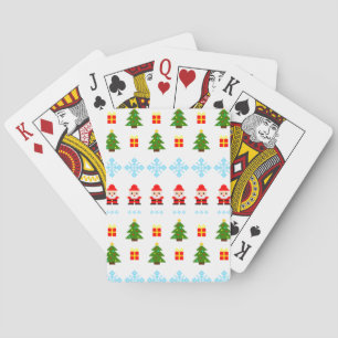 Pixel Art Kerstmis Pokerkaarten
