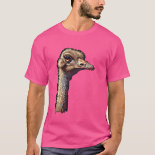 Pixel Art Lover - Struisvogel Papa Mama T-shirt