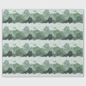 Pixel Art Mountain Landscape Pattern Cadeaupapier (Vlak)
