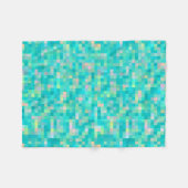 Pixel Art Multicolor Pattern Fleece Deken (Voorkant (Horizontaal))