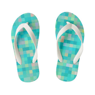 Pixel Art Multicolor Pattern Kinder Teenslippers