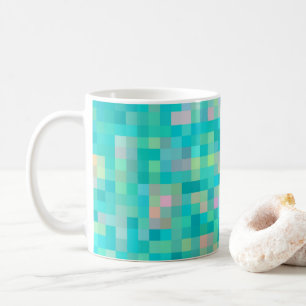 Pixel Art Multicolor Pattern Koffiemok