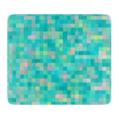 Pixel Art Multicolor Pattern Snijplank (Voorkant)