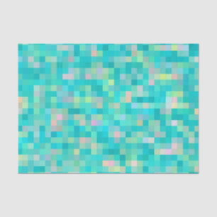 Pixel Art Multicolor Pattern Tissuepapier