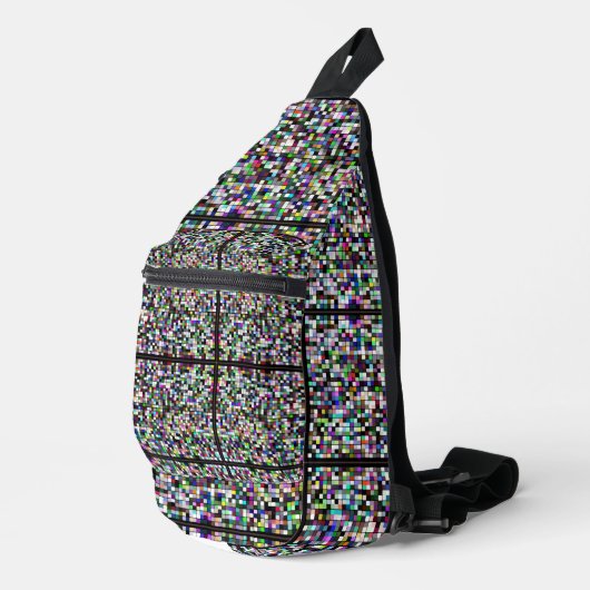 Pixel Art Multicolor Sling Bag (Rechterhoek)