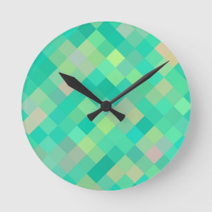 Pixel Art Pattern Ronde Klok