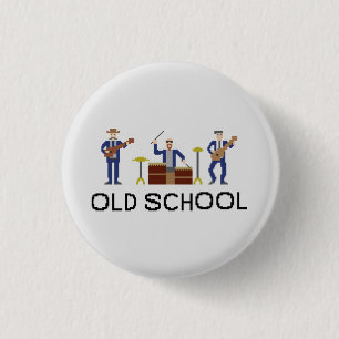 Pixel Art - Power Trio - Button