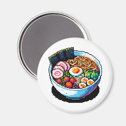 Pixel Art Ramen Noodles Magneet (Voorkant / Achterkant)