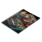 Pixel Art Retro Star Diner Carnet (Côté gauche)