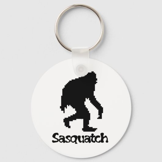 Pixel Art Sasquatch Sleutelhanger (Voorkant)