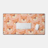 Pixel Art Shiba Inu Desk Mat (Clavier et souris)