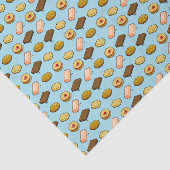 Pixel Art Tasty Cookie Biscuit Patroon Tissuepapier (Detail)
