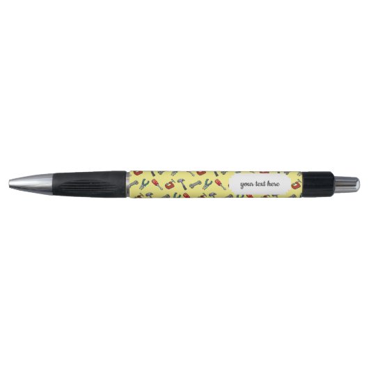 Pixel Art Tool Pattern met Hammer Vice en Pliers Pen (Voorkant)