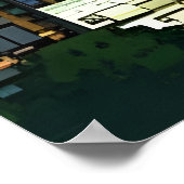 Pixel art, ville américaine | AI Art Poster (Coin)