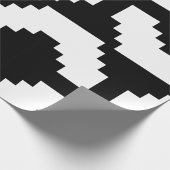 Pixel Art Zwart Kruis Symbool Cadeaupapier