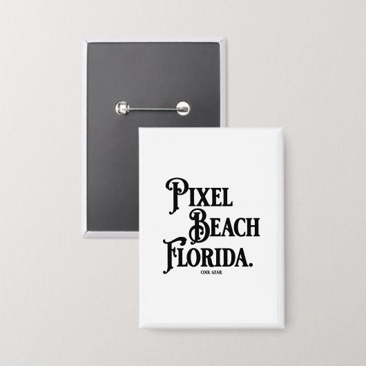 Pixel Beach Florida Button (Voorkant / Achterkant)