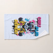 Pixel bleu rose Panda Swag (Serviette à main)