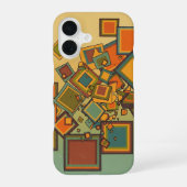 Pixel Block Collision iPhone 16 Hoesje (Achterkant)