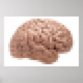 Pixel Brain Poster (Voorkant)
