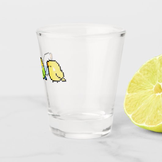 Pixel Budgies Shot Glas (Rechts)
