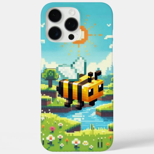 Pixel Buzz: het avontuur van Sunny Meadow Case-Mate iPhone Case (Achterkant)