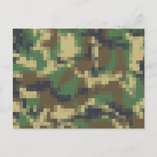 Pixel Camouflage Briefkaart (Voorkant)