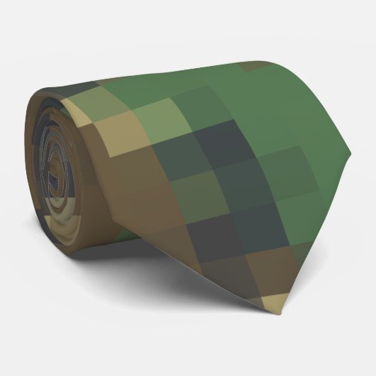 Pixel Camouflage Stropdas (Opgerold)