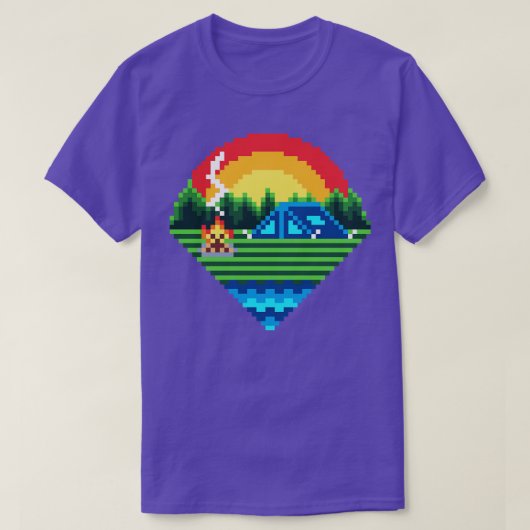 Pixel Camping T-shirt (Design voorkant)