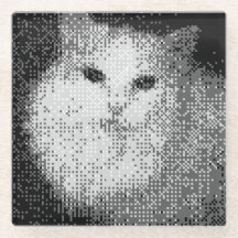 Pixel Cat Glass onderzetter