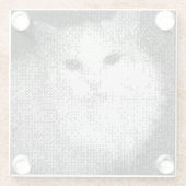 Pixel Cat Glass onderzetter (Achterkant)