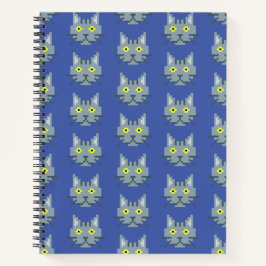 Pixel Cat Patroon Notitieboek