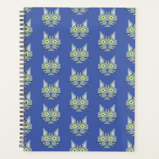 Pixel Cat Patroon Planner (Voorkant)