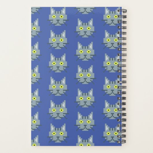 Pixel Cat Patroon Planner (Achterkant)