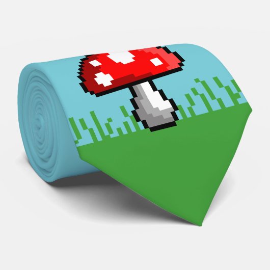 Pixel Champhroom Meadow Cravate (Roulé)